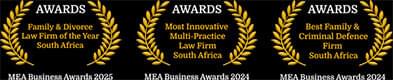 SD Law MEA Business Awards emblem