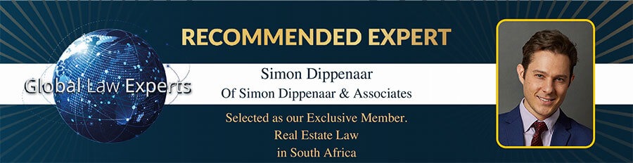 Simon Dippenaar is the Global Law Experts recommended expert for Real Estate Law in South Africa