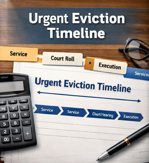 Urgent eviction timeline and costs under PIE section 5 (2026)